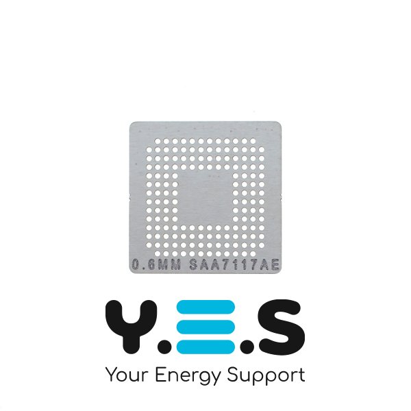 Трафарет прямого нагріву для SAA7117AE, 0.6 мм