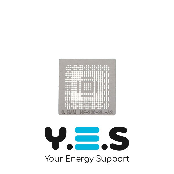 Трафарет прямого нагріву 0,5 мм NF-200-SLI-A2 для реболінгу