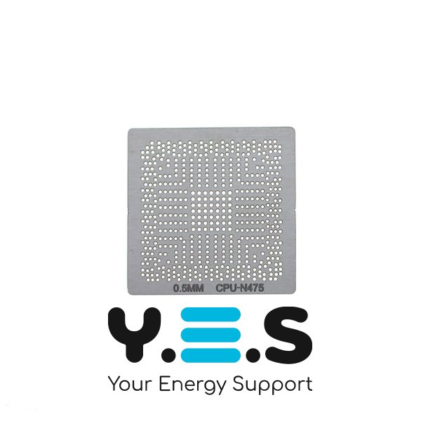 Трафарет прямого нагріву 0.5 мм для CPU N475