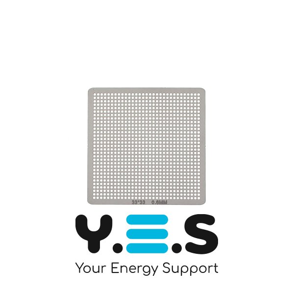 Трафарет для прямого нагріву 33×33 мм, товщина 0,6 мм