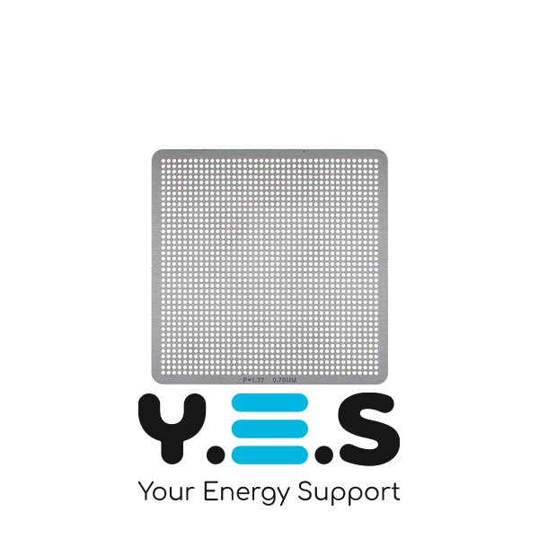 Трафарет для прямого нагріву, крок 1.27, товщина 0.76 мм