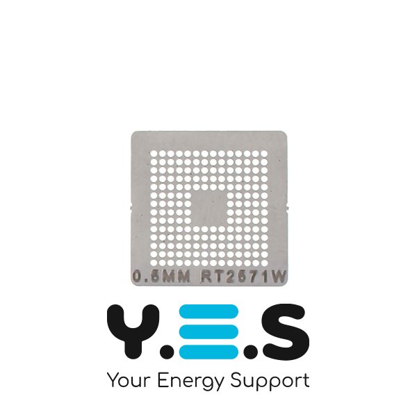 Трафарет прямого нагріву 0.5 мм RT2571W для BGA-пайки