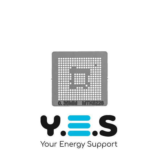 Трафарет для прямого нагріву 0.35 мм MTK6228