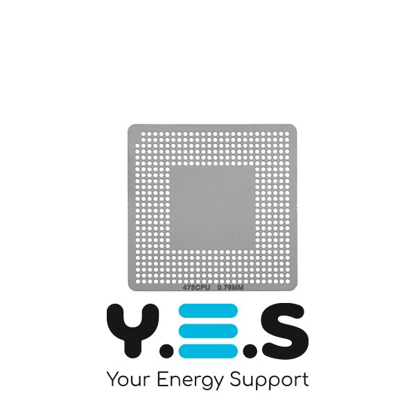 Трафарет для прямого нагріву 478CPU, товщина 0.76 мм