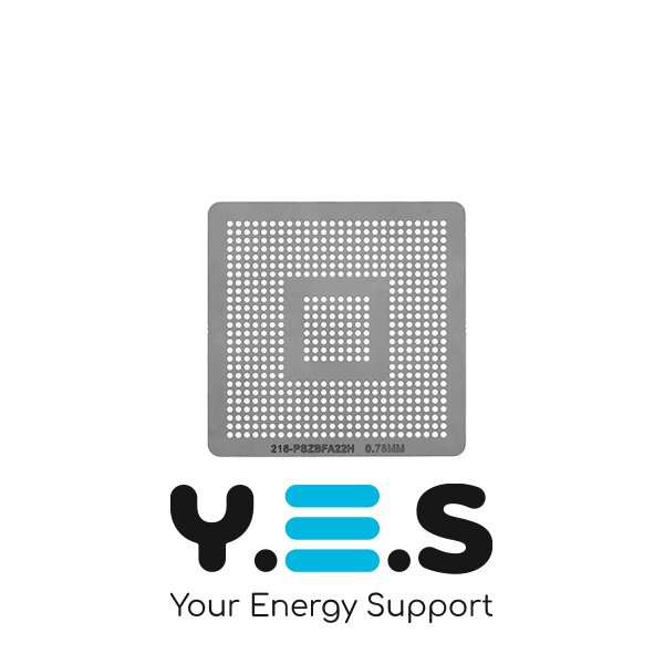 Трафарет прямого нагріву 216-PSZBFA22H для реболінгу BGA (216 куль)