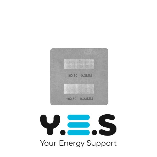 Трафарет прямого нагріву 2в1 10×30, товщина 0.20/0.23 мм