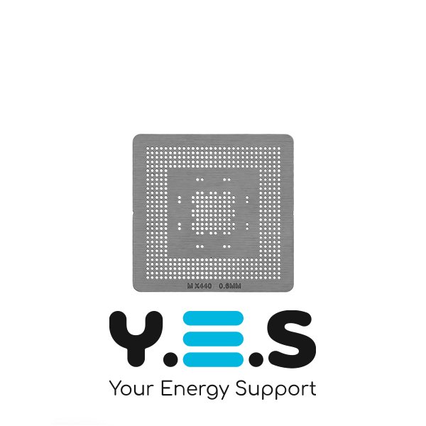 Трафарет прямого нагріву M X440 0.6 мм для ремонту пайки