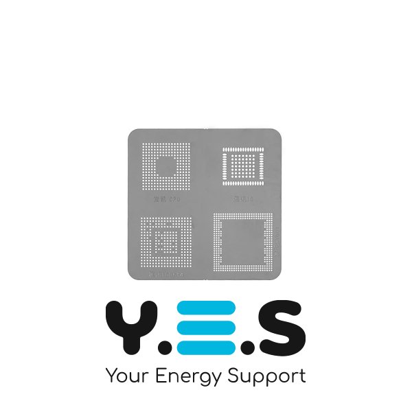 Трафарет прямого нагріву 4в1 для CPU/IC 100614, S1001