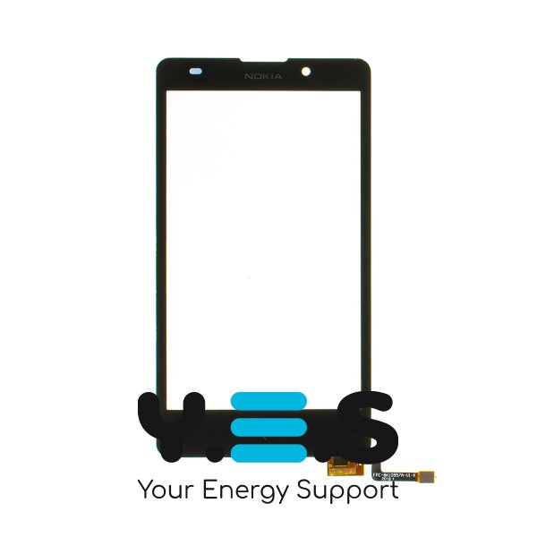 Сенсорний тачскрін для Nokia XL Dual Sim, чорний, High Copy