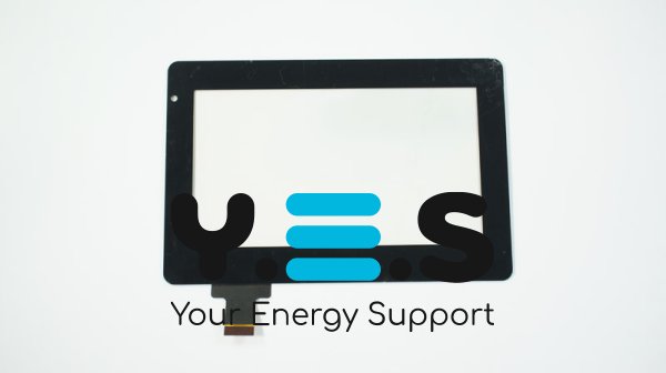 Сенсорне скло (тачскрін) HOTATOUCH C116184B1-DRFPC068T V1.0 7" 184x122 чорне, отвір камери кут