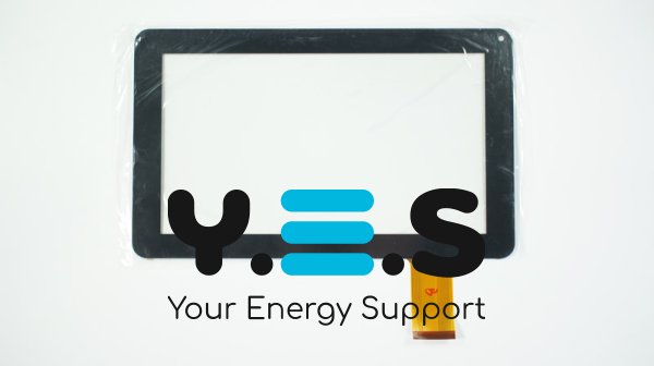 Тачскрин 9" 232×141/198×111 мм, 50 pin, чорний (сенсорне скло)