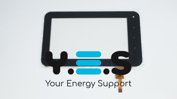 Сенсорне скло RYHC018FPC-V1 7" 193×116/153×86 мм 12 pin чорне