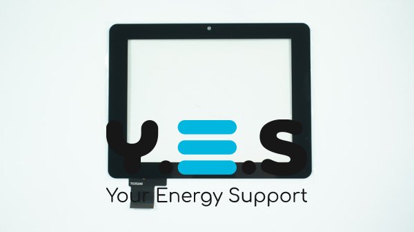 Тачскрин 70352A0 7" 176×135 мм (роб. 142×116 мм) чорний сенсорне скло