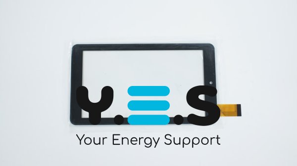 Тачскрін (сенсорне скло) XN1318V1 7" 184×104 мм, робоча 155×87 мм, чорний