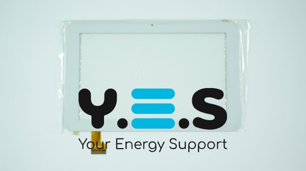 Сенсорне скло (тачскрин) YDT1220-A1 v2 без прорізу 7" 188×119/153×90 мм біле