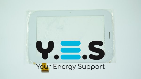 Тачскрін (сенсорне скло) YDT1220-A1 v1 з прорізом, 7", 188×118/153×90 мм, білий