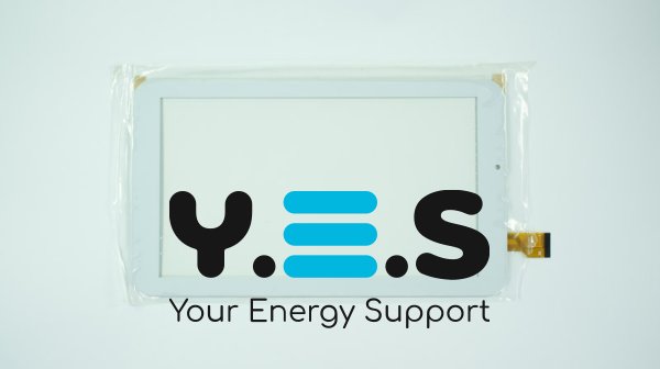 Сенсорне скло DH-0933A2-PG-FPC133 9" 234×135/197×114 мм, 30 pin, біле