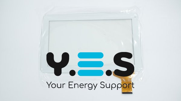 Сенсорне скло (тачскрін) FPC-CY101050-00 10,1" 256×159/223×126 40 pin біле