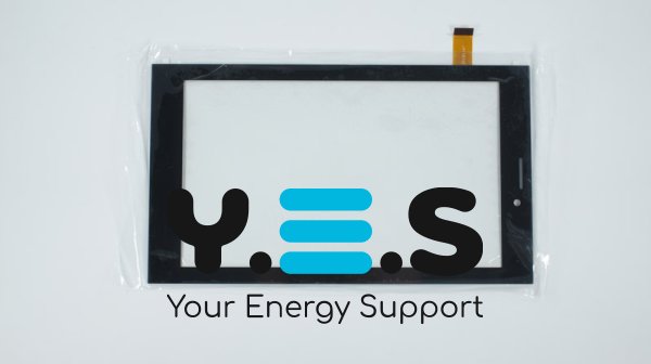 Тачскрин (сенсорне скло) для MT70326-V1 7" 185×107 мм, чорний