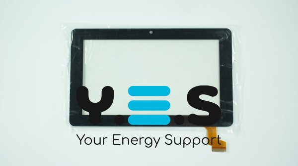 Сенсорне скло тачскрін DWL-CTP-020 9" 183×141 мм, активна 112×87 мм, чорне