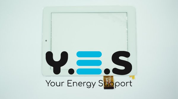 Сенсорне скло (тачскрін) 300-L4315D-A00-V1.0 8" 196×148/162×122 мм, біле