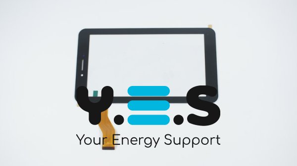 Сенсорне скло (тачскрін) 04-0700-0866 v1 7" 186×105/155×87 мм 51 pin чорне