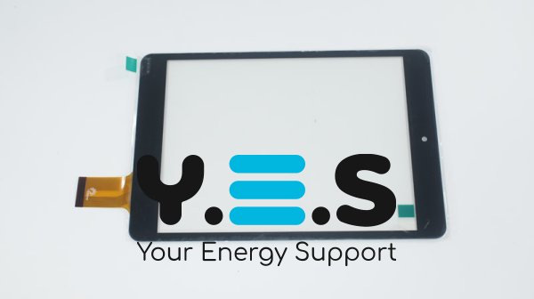 Сенсорне скло (тачскрін) 0539-V03 197×132 мм, 40 pin, чорне