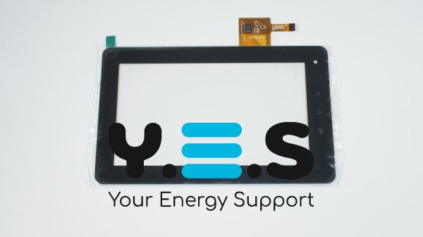 Сенсорне скло TPT-070-006-01 FPC 7" 189×116/155×87 мм, 12 pin, чорне