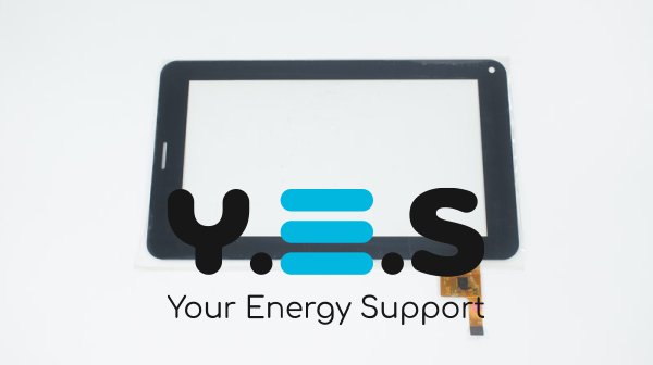 Сенсорне скло (тачскрін) 04-0700-0777 V1 7" 186×111 мм 12pin чорне