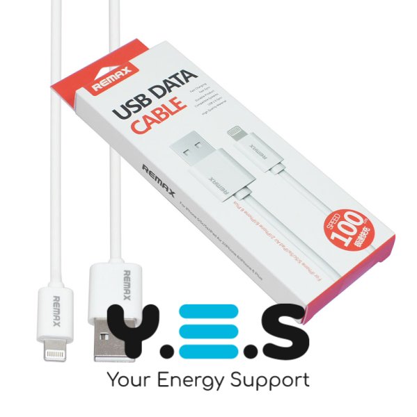 Кабель REMAX Fast Charging USB–Lightning (iP), білий, 1 м