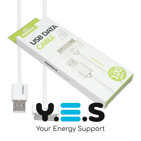 Кабель REMAX Fast Charging для iPhone 4/4s, білий, 1 м