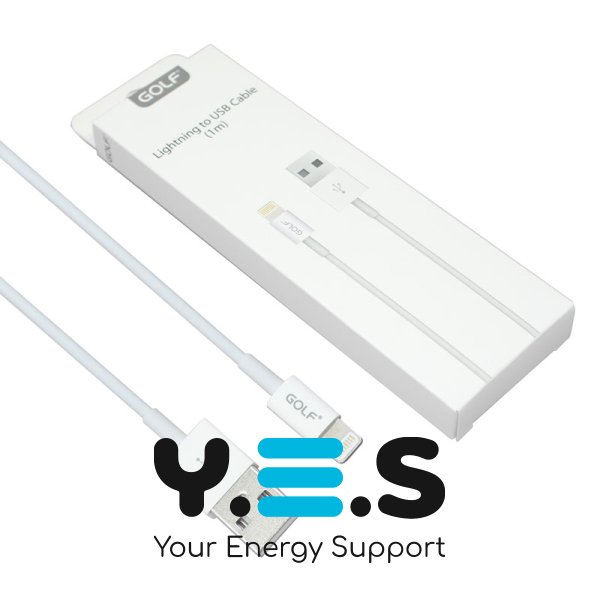 Кабель GOLF GC-30 Lightning для iPhone/iPad, білий