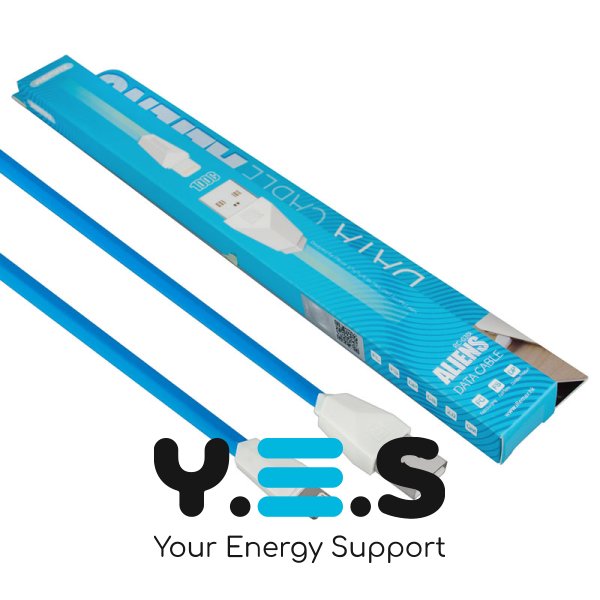 Кабель REMAX Alien USB‑A to Lightning (iP), блакитний