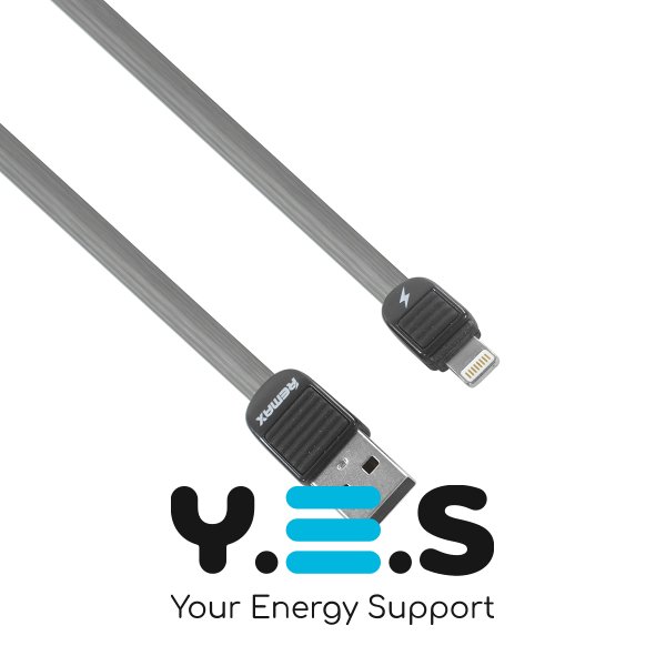 Кабель REMAX Puff USB–Lightning (iP), чорний