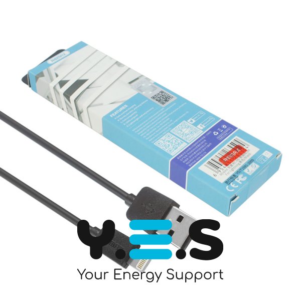Кабель REMAX Light USB‑A to iP, чорний, 2 м