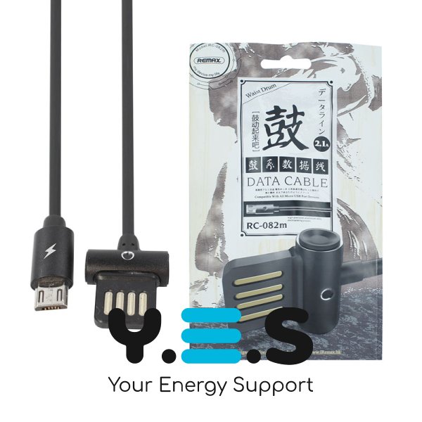 Кабель REMAX Waist Drum USB‑MicroUSB, чорний