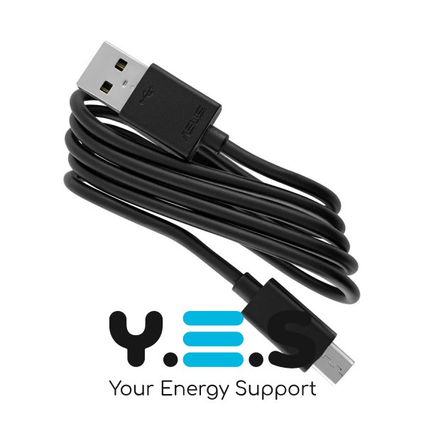 Кабель ASUS USB–MicroUSB, чорний, 0,8 м