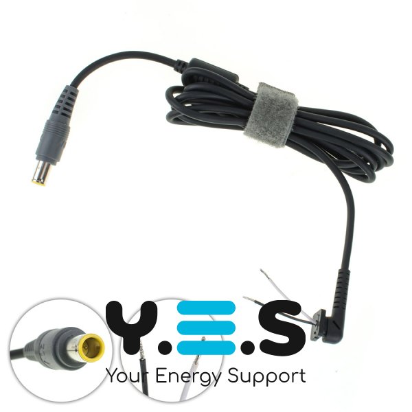 DC кабель живлення для БЖ Lenovo 90W 7.9×5.5 PIN, прямий штекер (БЖ-ноут) Original
