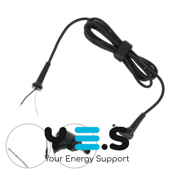 DC кабель живлення Lenovo 45W 4.0×1.7мм, 2×1мм, 170см, L-штекер (БЖ-ноут) Original