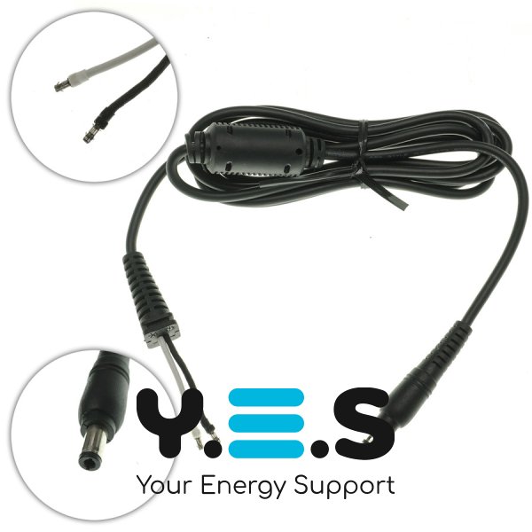 DC кабель живлення Lenovo 120–180W 5.5×2.5мм, 2 жили, прямий штекер, 170см Original