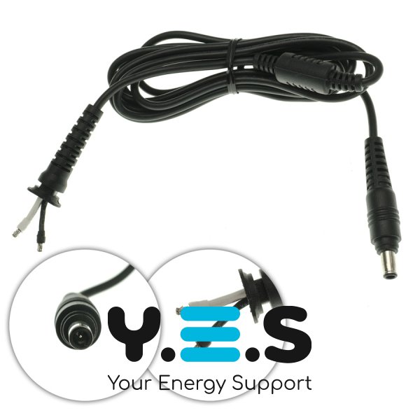 DC-кабель живлення для БЖ Samsung 120W 5.5×3.0-PIN, прямий штекер (БЖ→ноутбук) Original