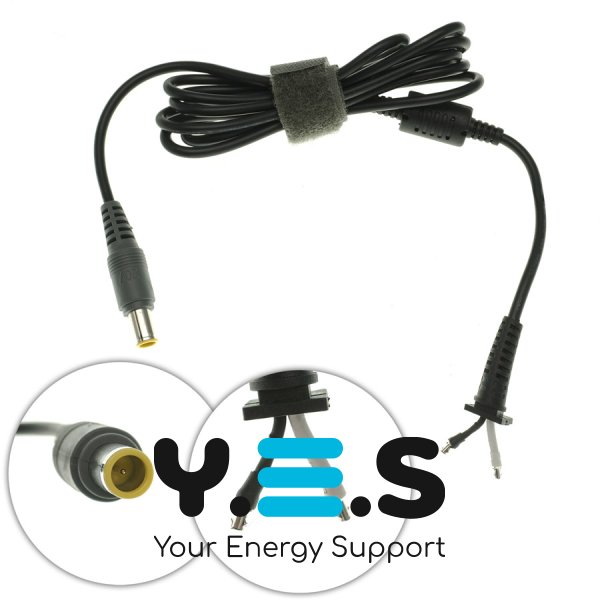 DC кабель живлення для БЖ Lenovo 120–180W 7.9×5.5 PIN прямий 170 см Original