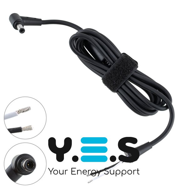 DC кабель живлення ASUS 180–240W 6.0×3.7мм PIN 2×1.5мм L-штекер 170см ферит Original