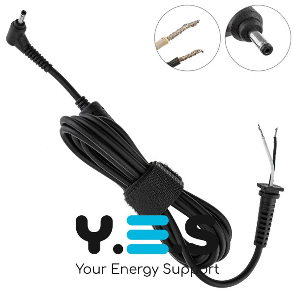 DC кабель живлення до БЖ ACER 90W 3.0x1.0мм, 2x1мм, L-штекер, 170см Original