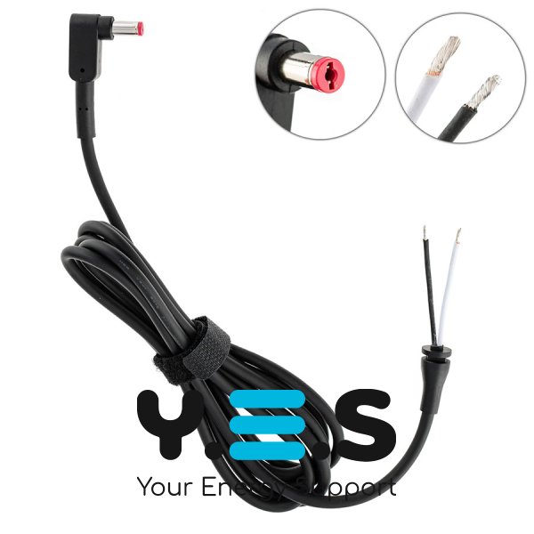 DC-кабель живлення для БЖ ACER 120–180W 5.5×1.7мм, 2×1.5мм, L-штекер, 170см Original