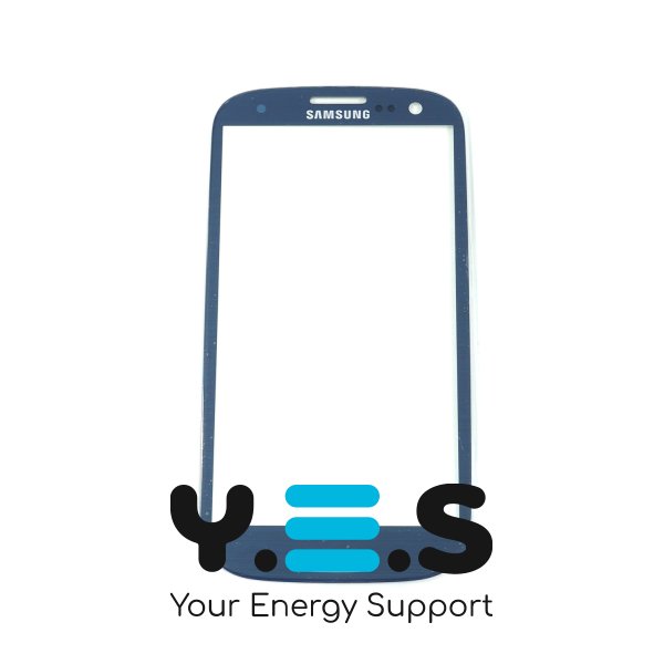 Скло корпусу для Samsung I9300 Galaxy S3, синє (High Copy)