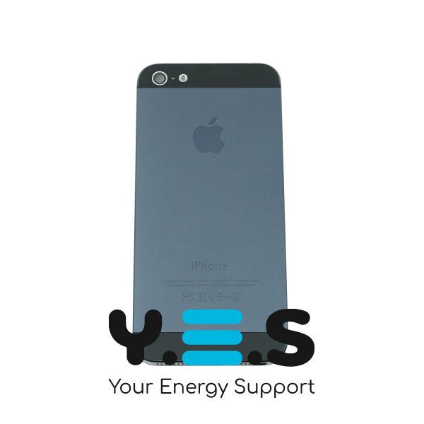 Задня кришка Apple iPhone 5, чорна, Original