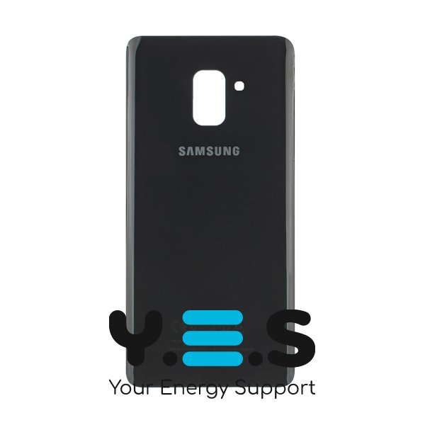 Задня кришка корпусу для Samsung A730F Galaxy A8+ чорна