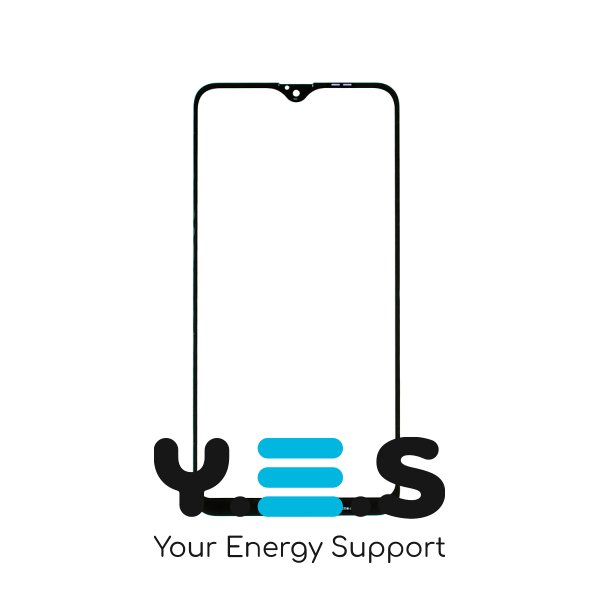 Скло корпусу з рамкою для Samsung A10 A105, чорне, Original