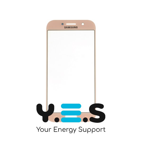 Скло корпусу з рамкою для Samsung A5 A520, рожеве Original